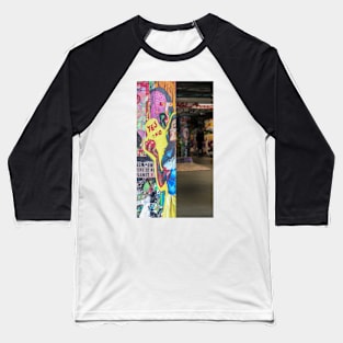 Graffiti - Yes/ No Baseball T-Shirt